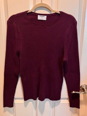 Old Navy Ribbed Crewneck Sweater - Burgundy